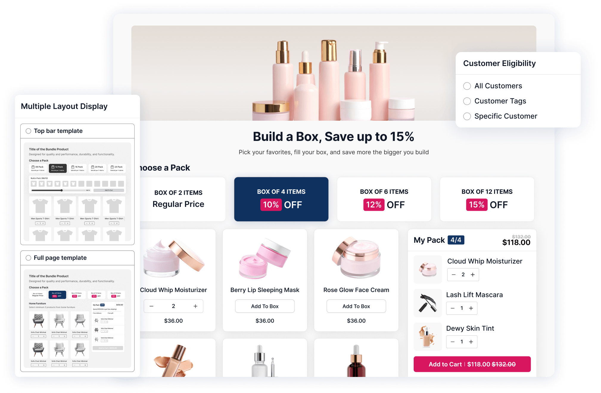 PushBundle cross-sell bundle pairing complementary products at a set discount