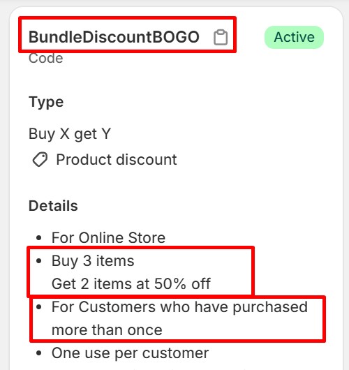 Bundle Discounts - Shopify BOGO