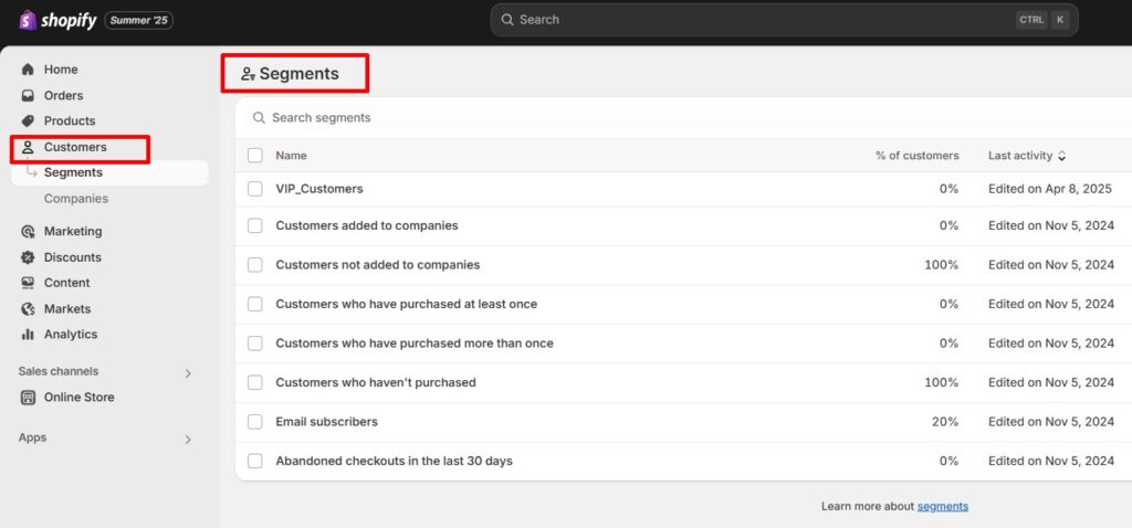 Shopify Upsell - Customer Segmentation
