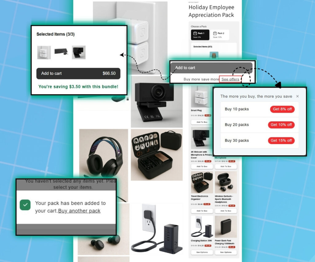 Corporate gifting storefront