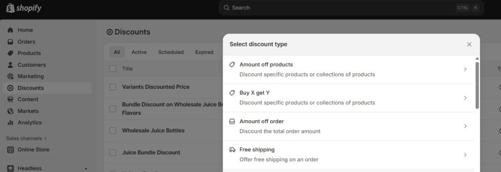tiered bundles - Shopify Discounts