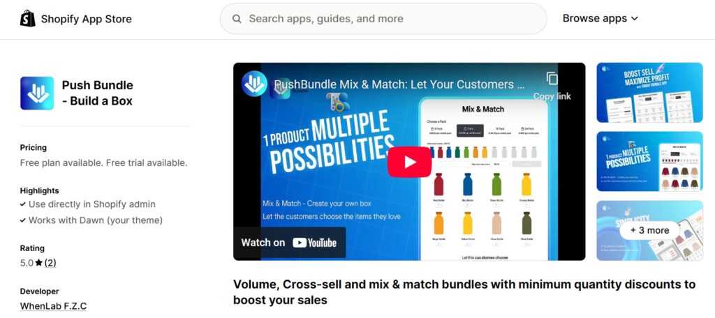 tiered bundles - Shopify PushBundle 