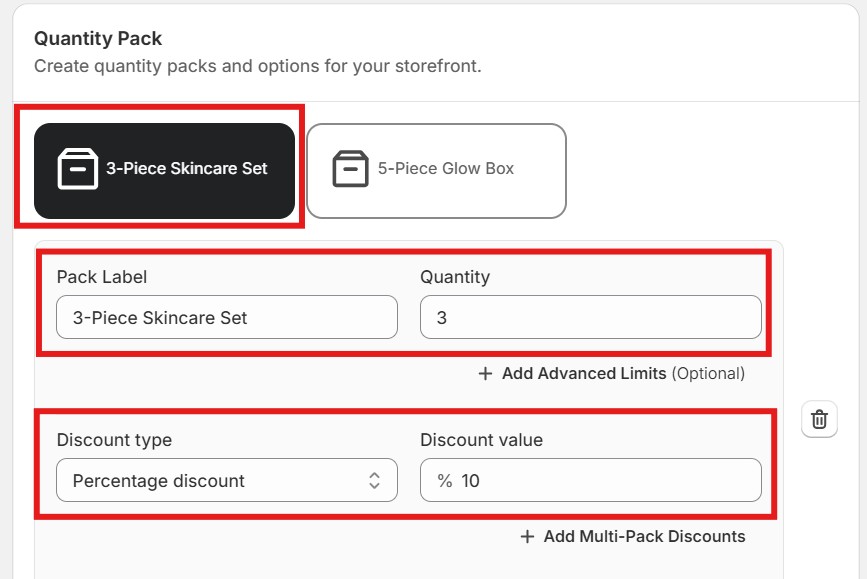 how to start a subscription box business with Shopify- pushbundle 3 qty pack