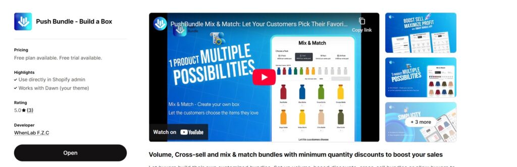 how to start a subscription box business with Shopify- pushbundle app store