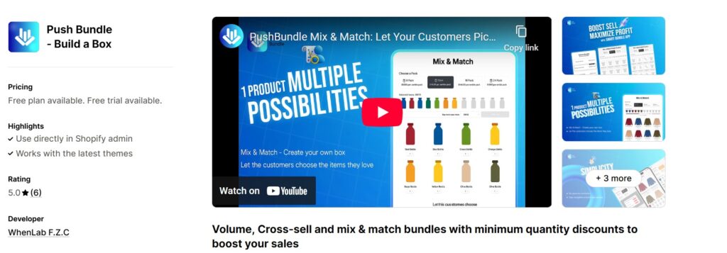 last minute gift bundles - PushBundle Shopify app store