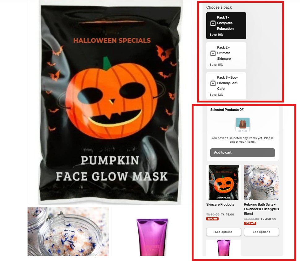 christmas bundle gifts - PushBundle product page