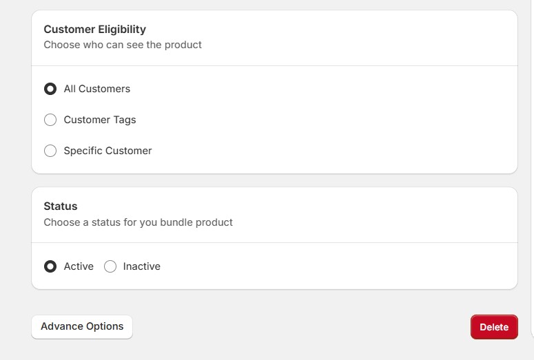 Personalized Shopping - PushBundle customer group