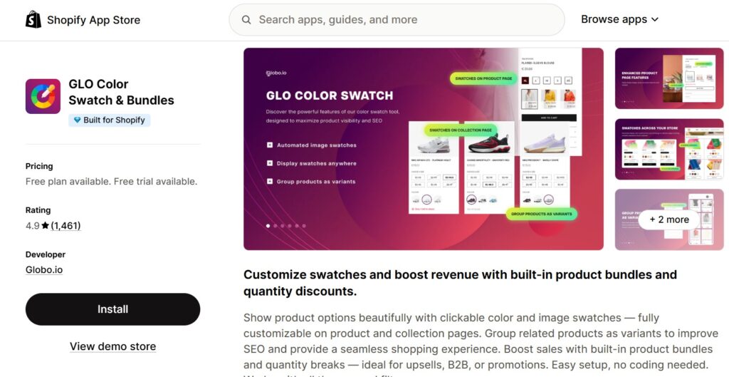 best shopify bundle apps - glo