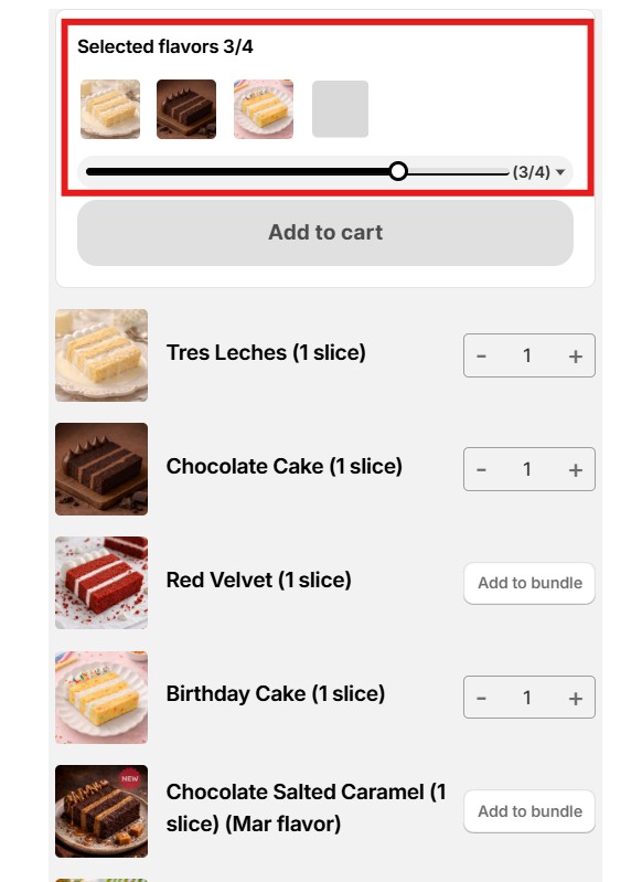 coho bakery - add to cart