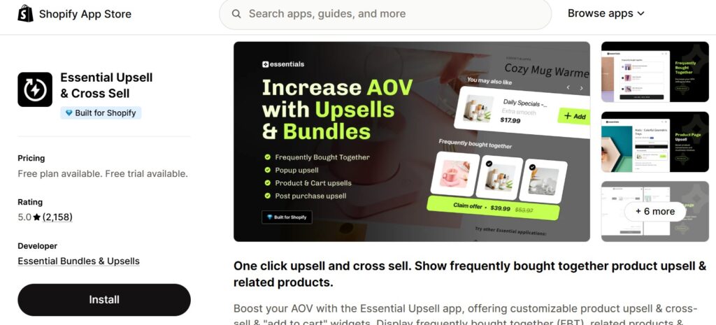 Best Cross-Sell Apps on Shopify - essential