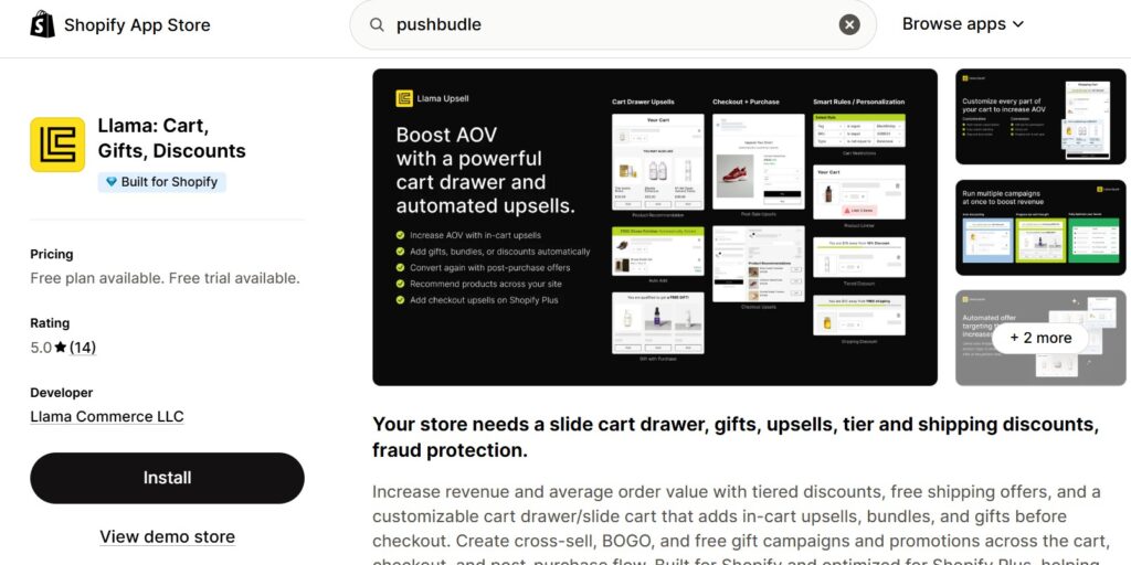Best Cross-Sell Apps on Shopify - llama