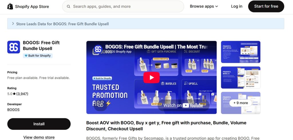 Fast Bundle alternative Shopify - BOGOS