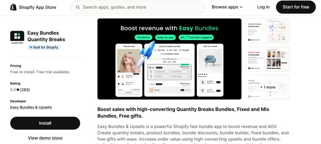 Fast Bundle alternative Shopify - Easy Bundles 
